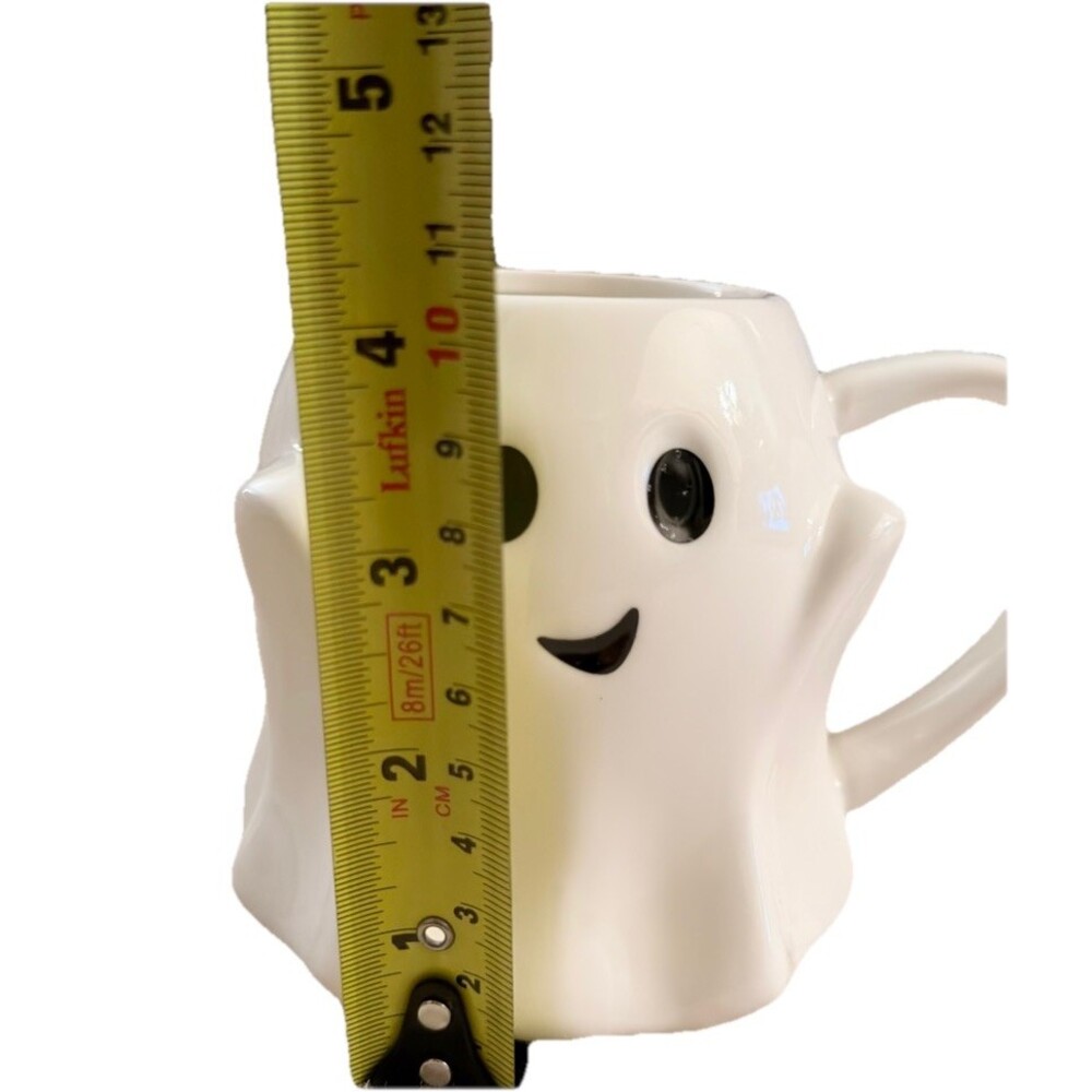 Cute White Ghost Ceramic Coffee Mug Halloween - Picture 4 of 4